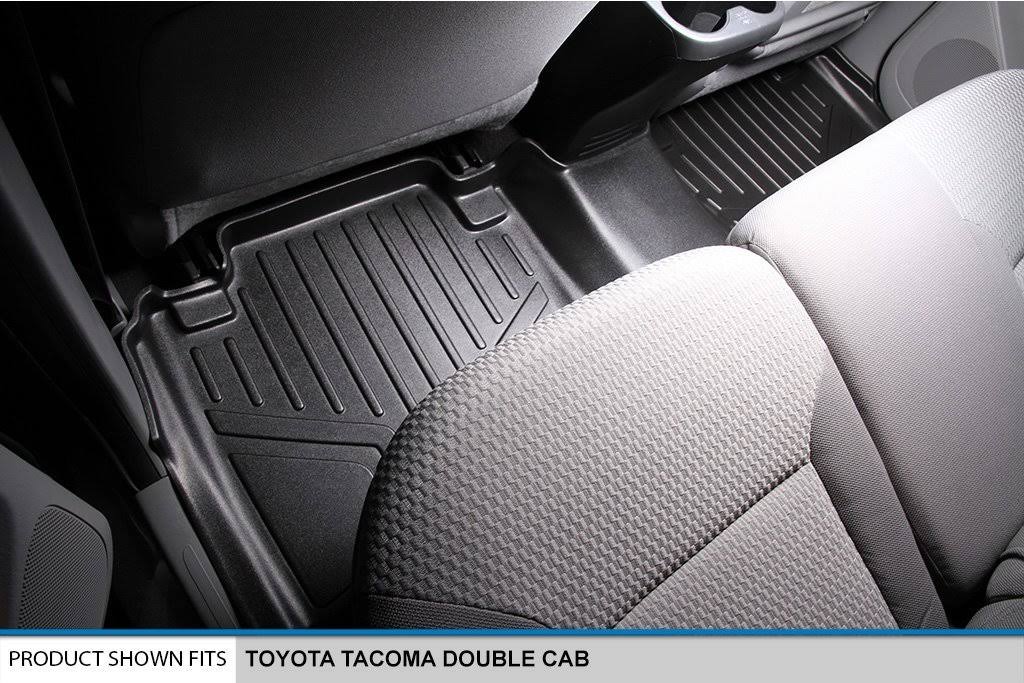 Black 2 Row Floor Mats for Toyota Tacoma Double Cab P982368