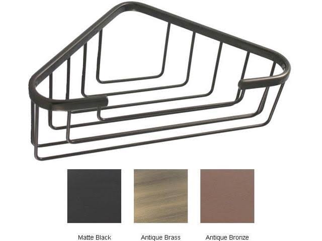Matte Black Toiletry Corner Shower Basket G168