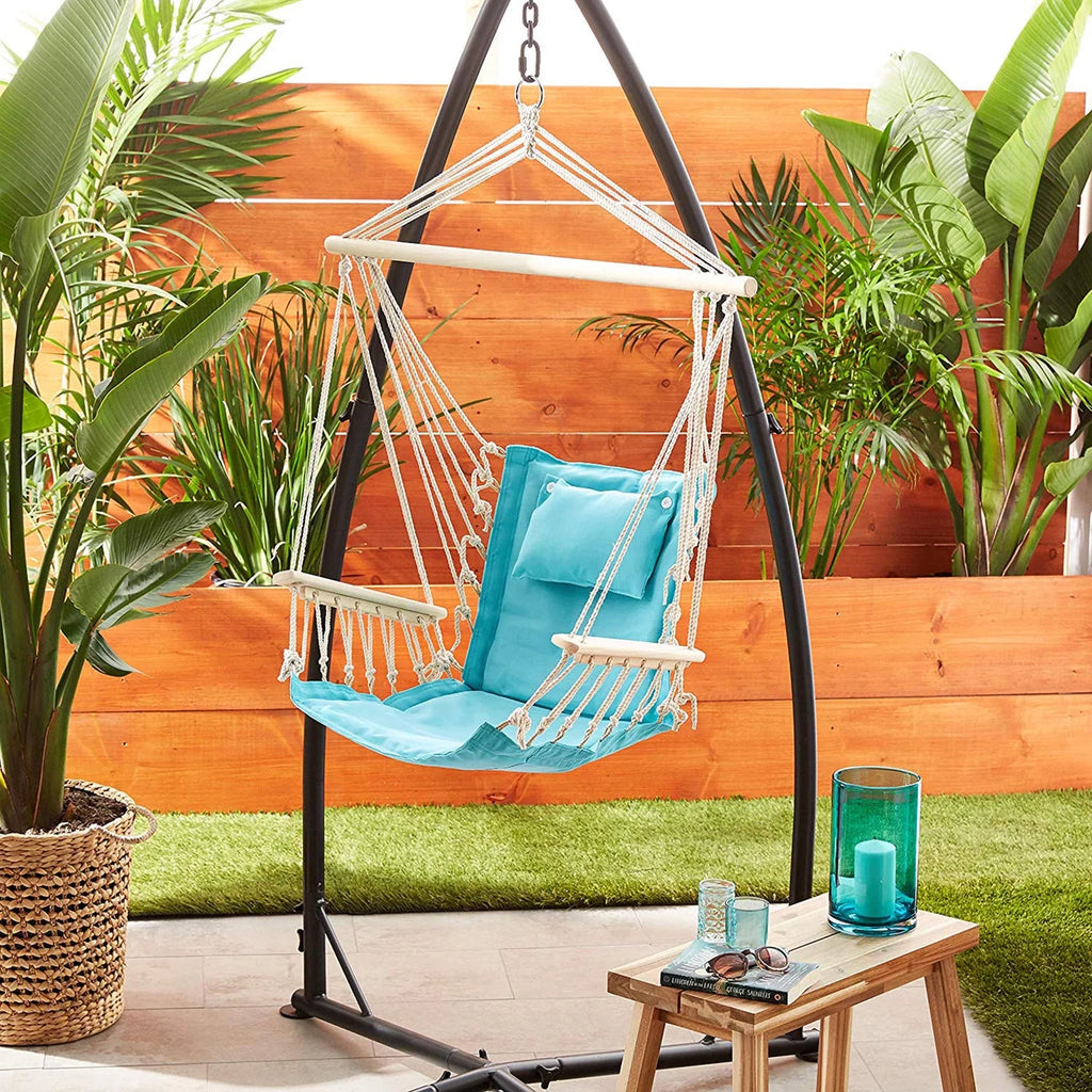Aqua Blue Hanging Hammock Chair M900878