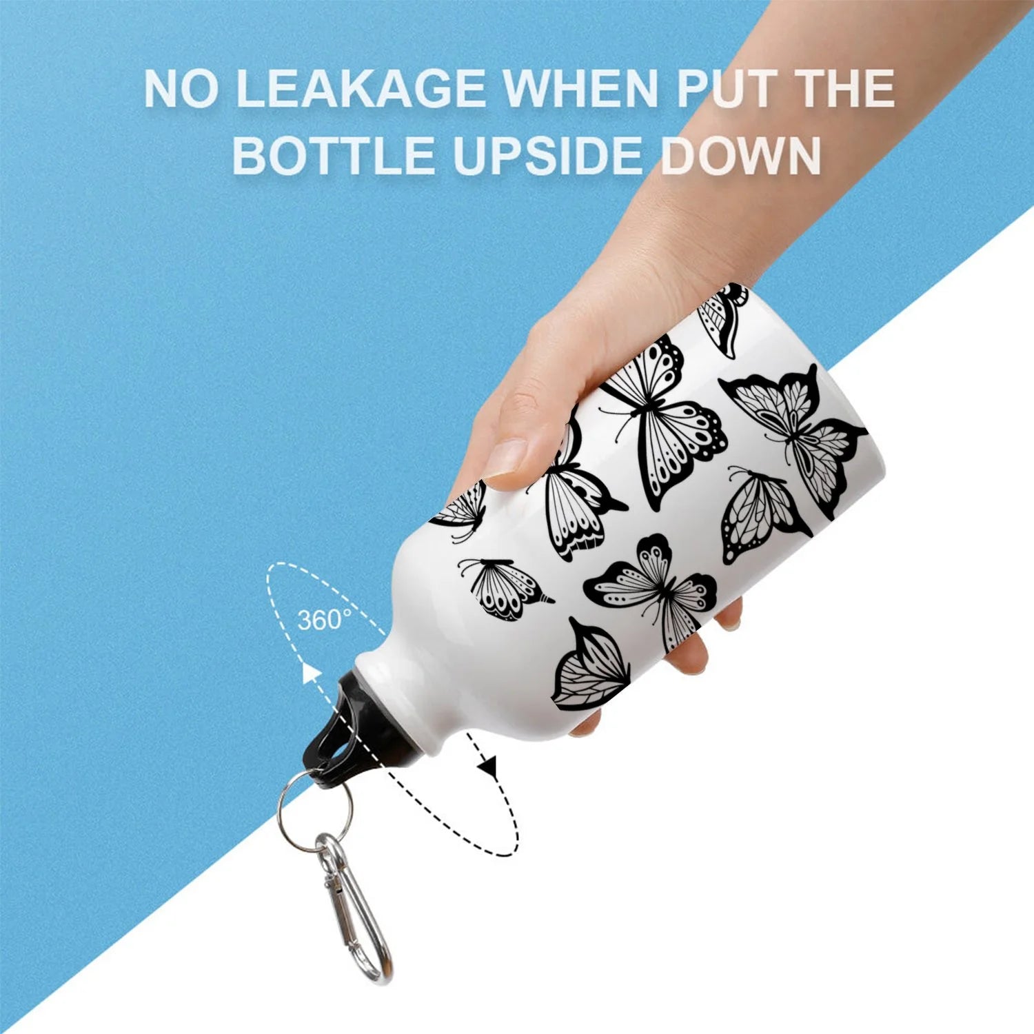 400ml Sport Aluminum Water Bottle with Twist Cap I691276