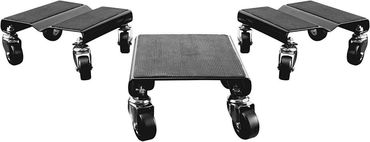 Heavy Duty Snowmobile Dolly with 2.5” PVC Swivel Casters and Rubber Pad J412535