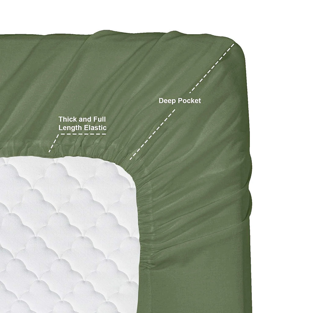 King 6 Piece Microfiber Bed Sheet Set with Extra Pillowcases P33112