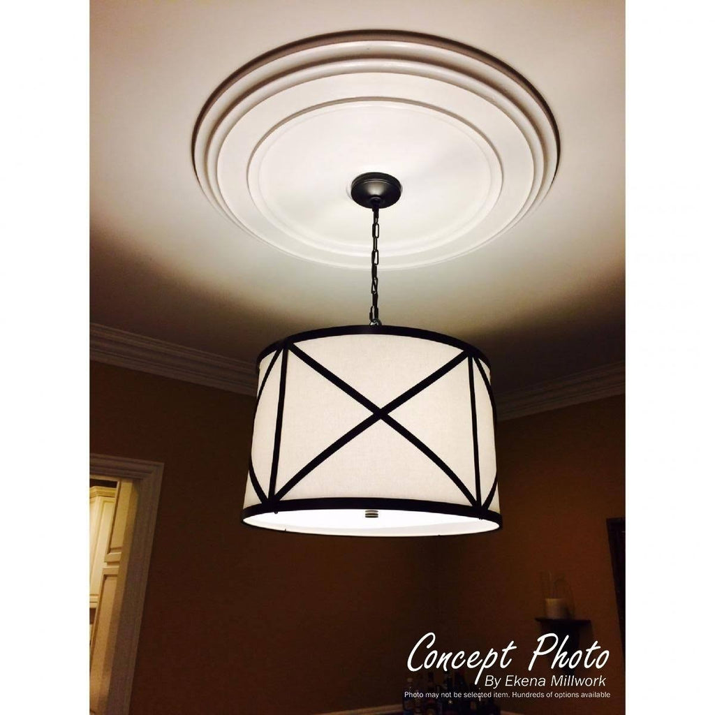 Hand-Painted Polished Copper Ceiling Medallion Y57977