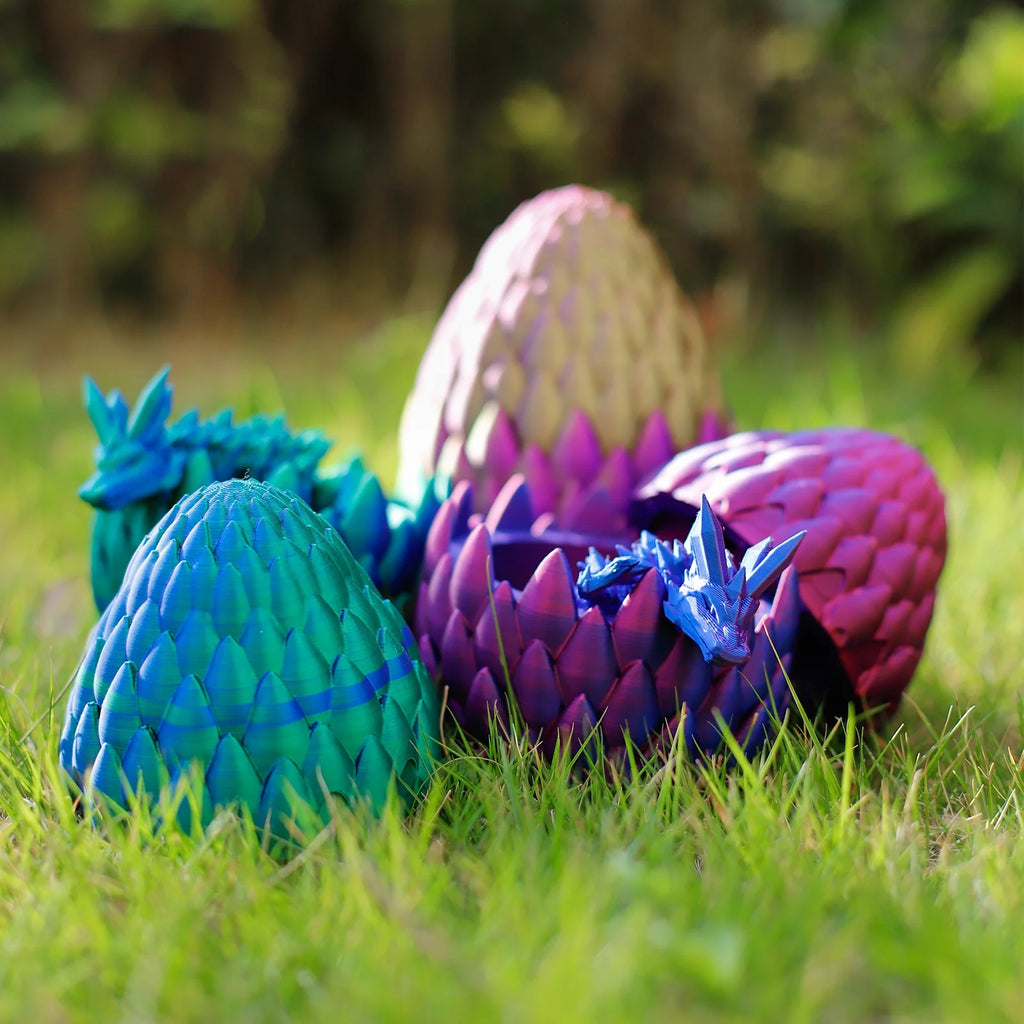 3D Printed Articulated Dragon Egg Fidget Toy N65589