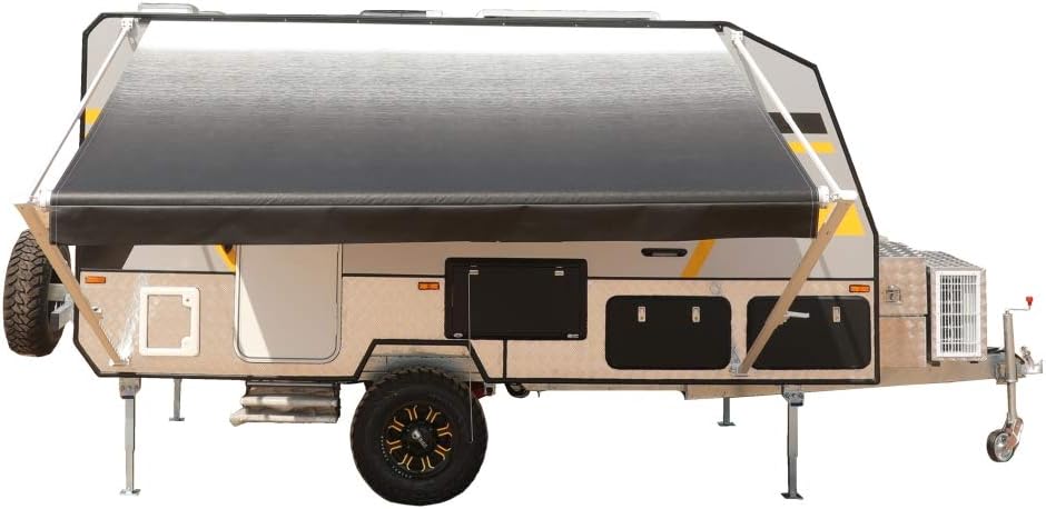 Blue Fade 13 x 8 Ft Retractable RV Trailer Awning H806767