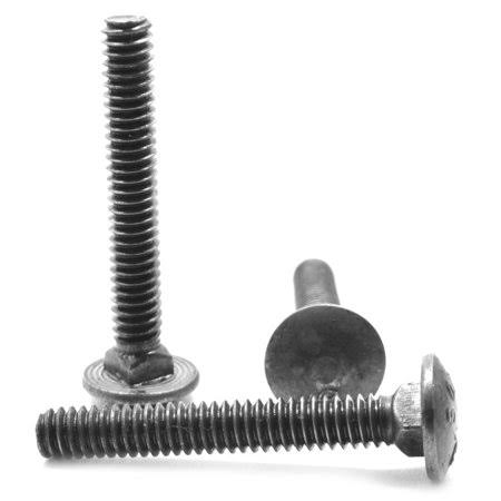 5/16 inch-18 x 2 inch Coarse Thread A307 Grade A Carriage Bolt Low Carbon Steel Plain Finish Pk 1000 J47882