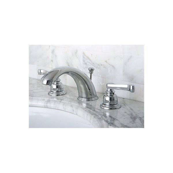 Chrome Widespread Bathroom Faucet with Pop-Up E4549