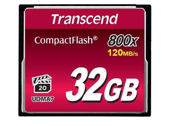 32GB 800x CompactFlash Memory Card 120MB/sec C844