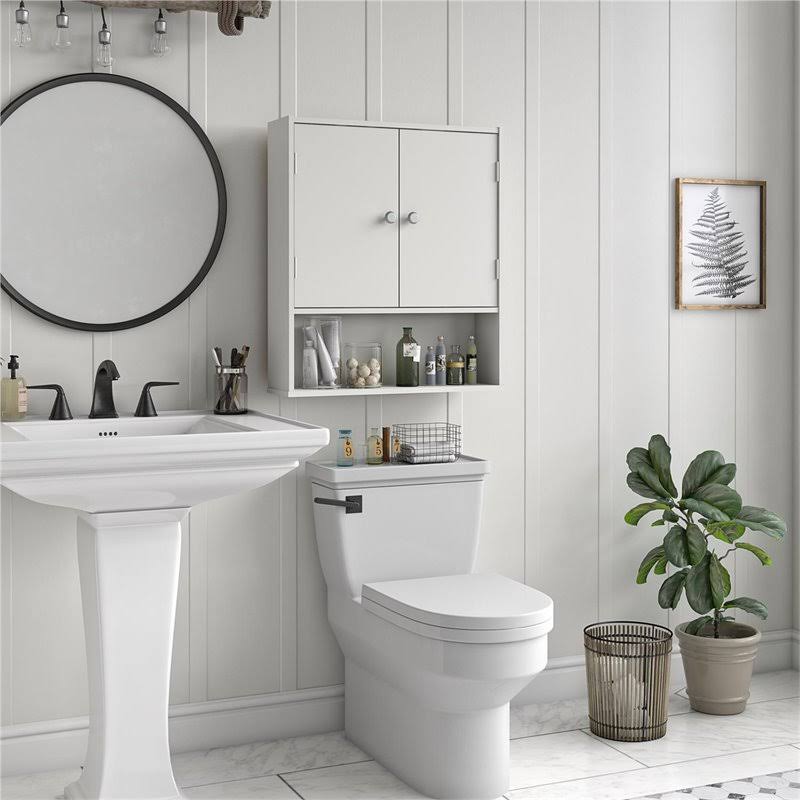 White Wall Cabinet E666