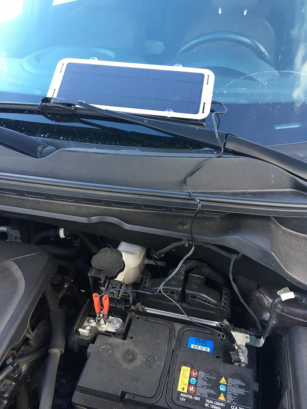 12V Solar-Panel Battery Charger Maintainer with 5V USB Ports, Waterproof, Pack of 2 A55817