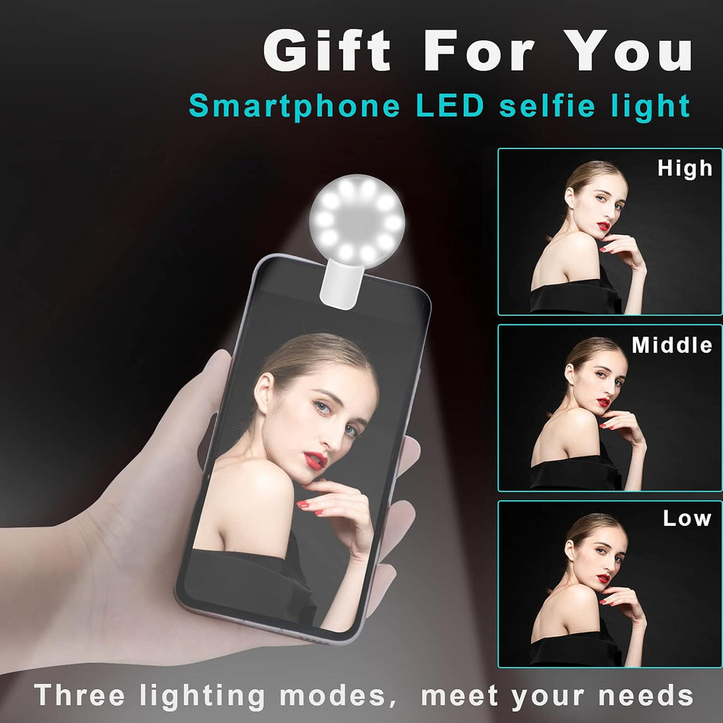 Smart Tracking Phone Holder with Selfie Light U546344