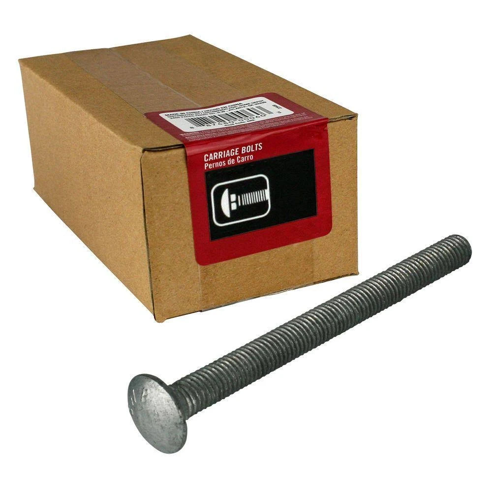 1/2 in.-13 x 5 in. Galvanized Carriage Bolt (25-Pack) G294914