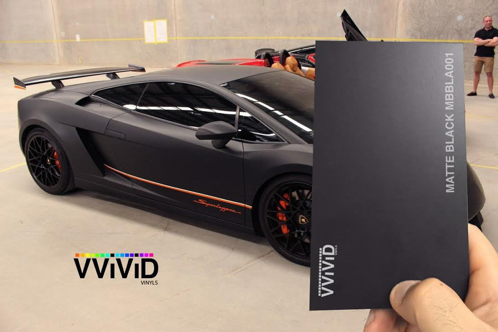 Matte Black Vinyl Wrap Roll 9ft x 5ft Pack of 2 D6367