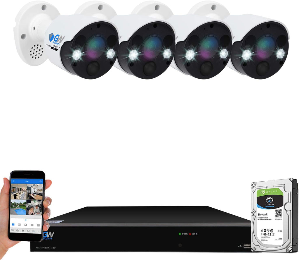 8 Channel 4K Security Camera System with 4 Bullet Cameras K6707