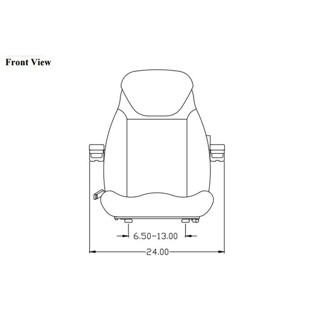 Seat Assembly for Case Loader Backhoe 480 R8478