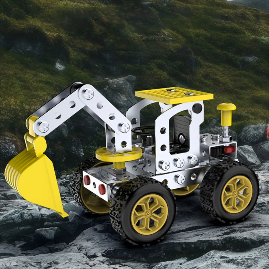 Metal Excavator Model Kits Building Toys Erector Set Z28107