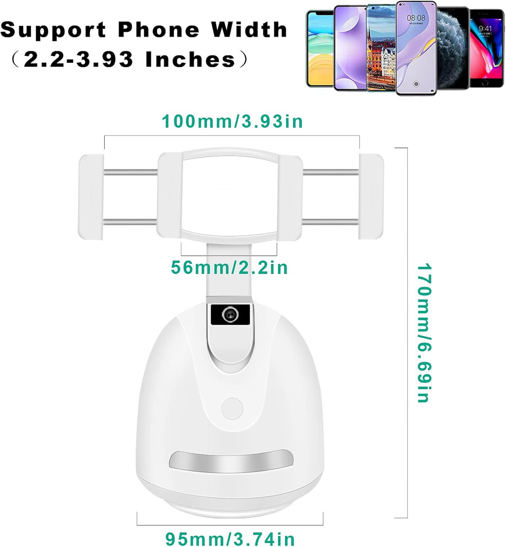 Smart Tracking Phone Holder with Selfie Light U546344