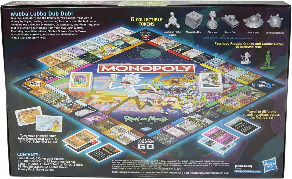 Monopoly Board Game with Collectible Tokens S30492