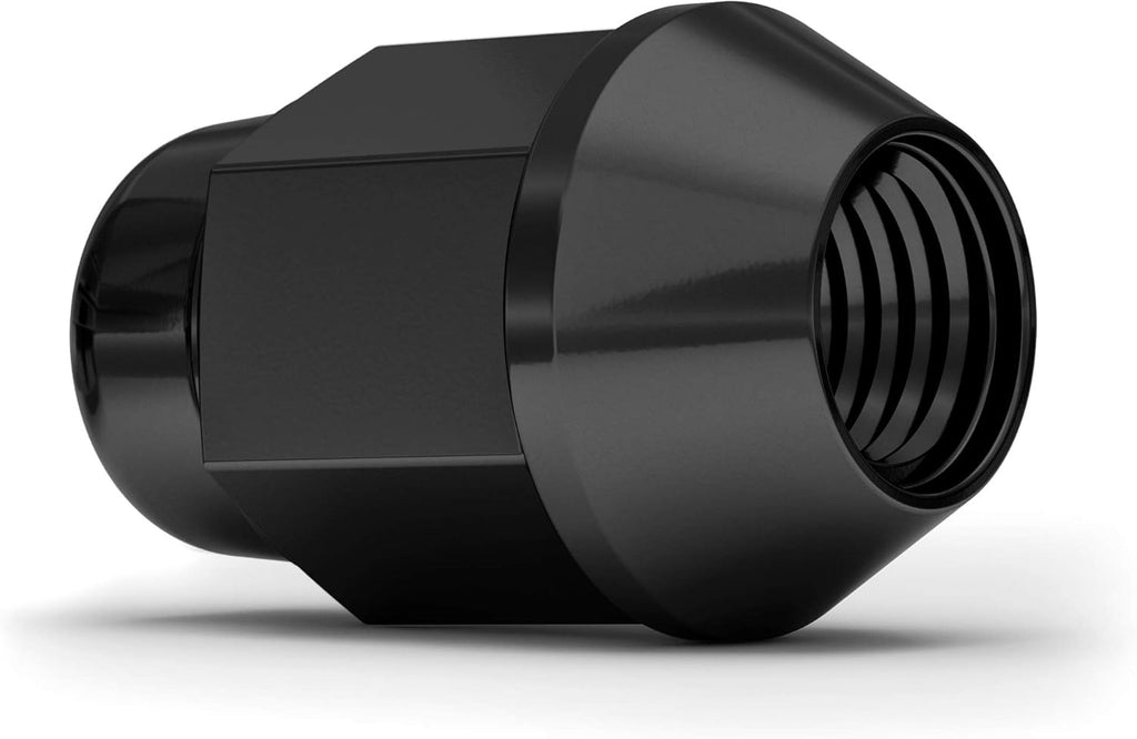 Black Chrome M12x1.50 Bulge Acorn Lug Nut, 20 Pack Z21929