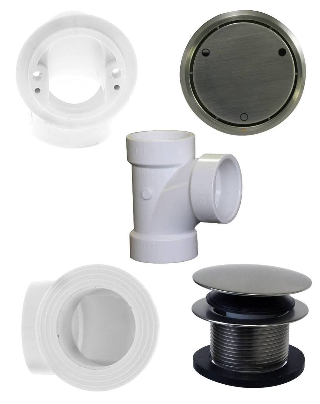 Satin Nickel Metalic Overflow Plumber&s Pack T9594