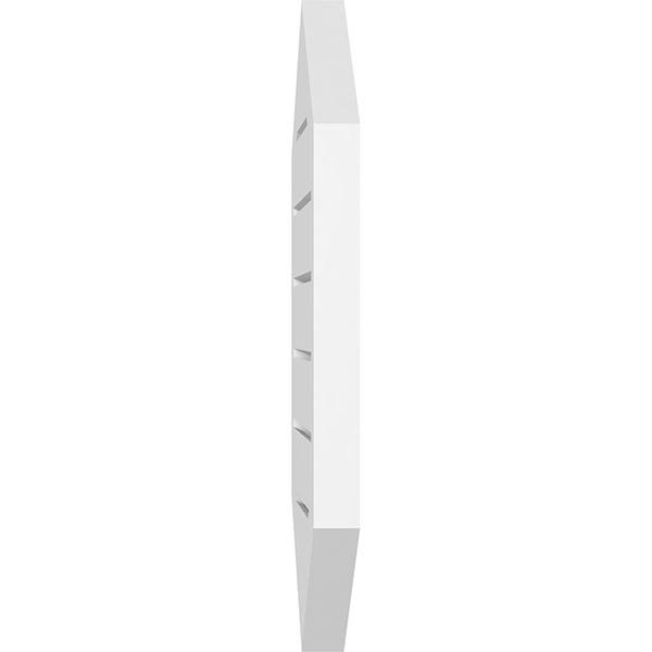 26x22W x 36x22H Vertical Peaked Surface Mount PVC Gable Vent R219