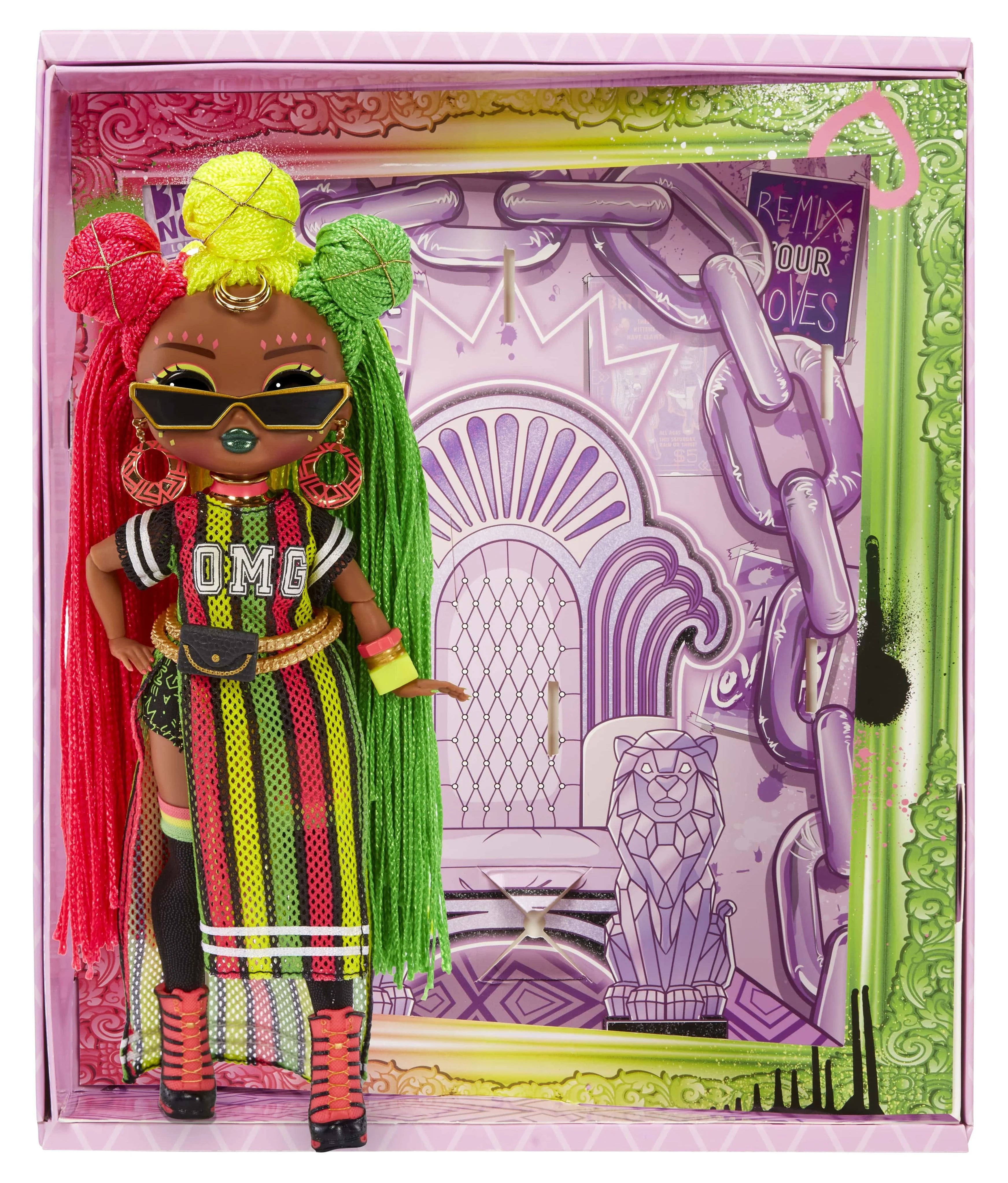 LOL Surprise OMG Queens Sways fashion doll with 20 Surprises Including Outfit and Accessories, 10-inch doll L62227