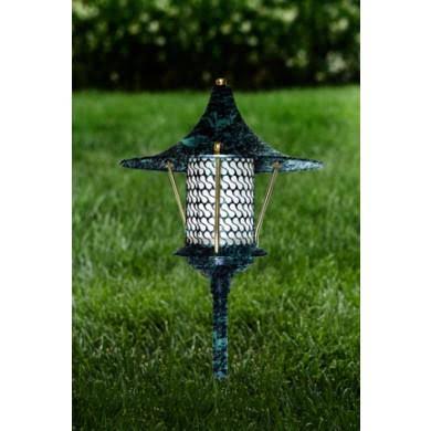 Black Cast Aluminum Pagoda Light with 0.50 in. Base K7127
