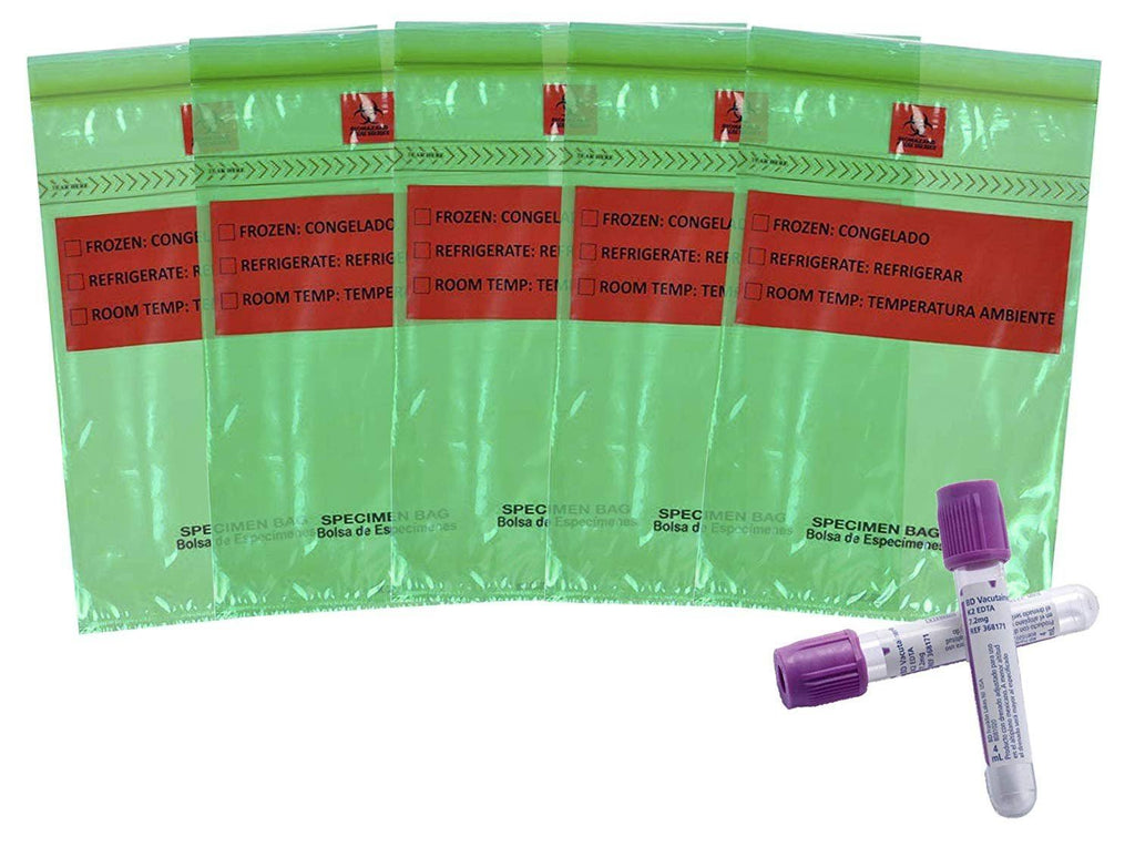 Green Poly Specimen Bags 6x22 x 10x22 K35396