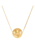 12 mm Bead Pendant Necklace in 14kt Yellow Gold, 18" U454098