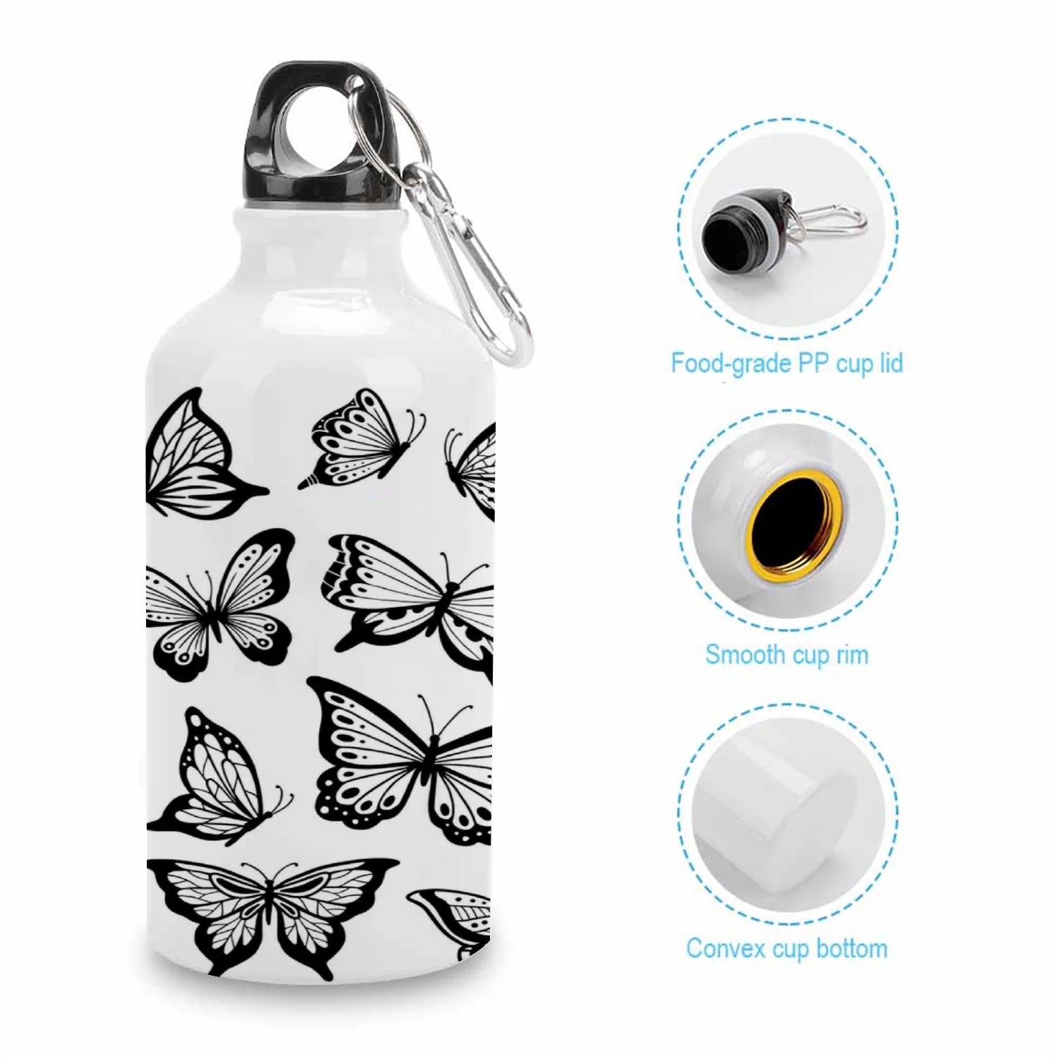 400ml Sport Aluminum Water Bottle with Twist Cap I691276