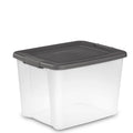 50 Quart Clear Stackable Latching Storage Tote (18 Pack) X467