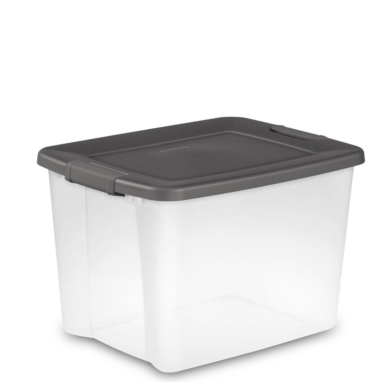 50 Quart Clear Stackable Latching Storage Tote (18 Pack) X467