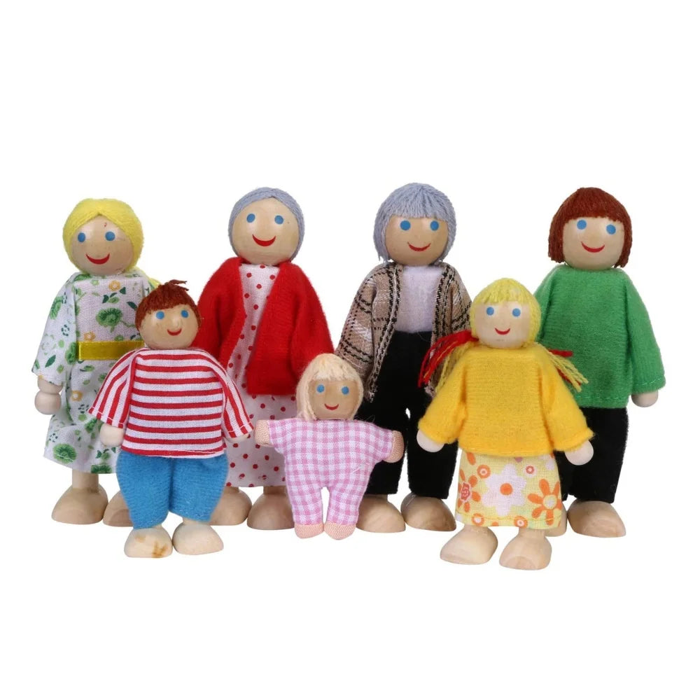 7pcs Wooden Doll Family Educational Toys G82048