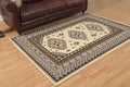 Ivory Bordered Area Rug E22149