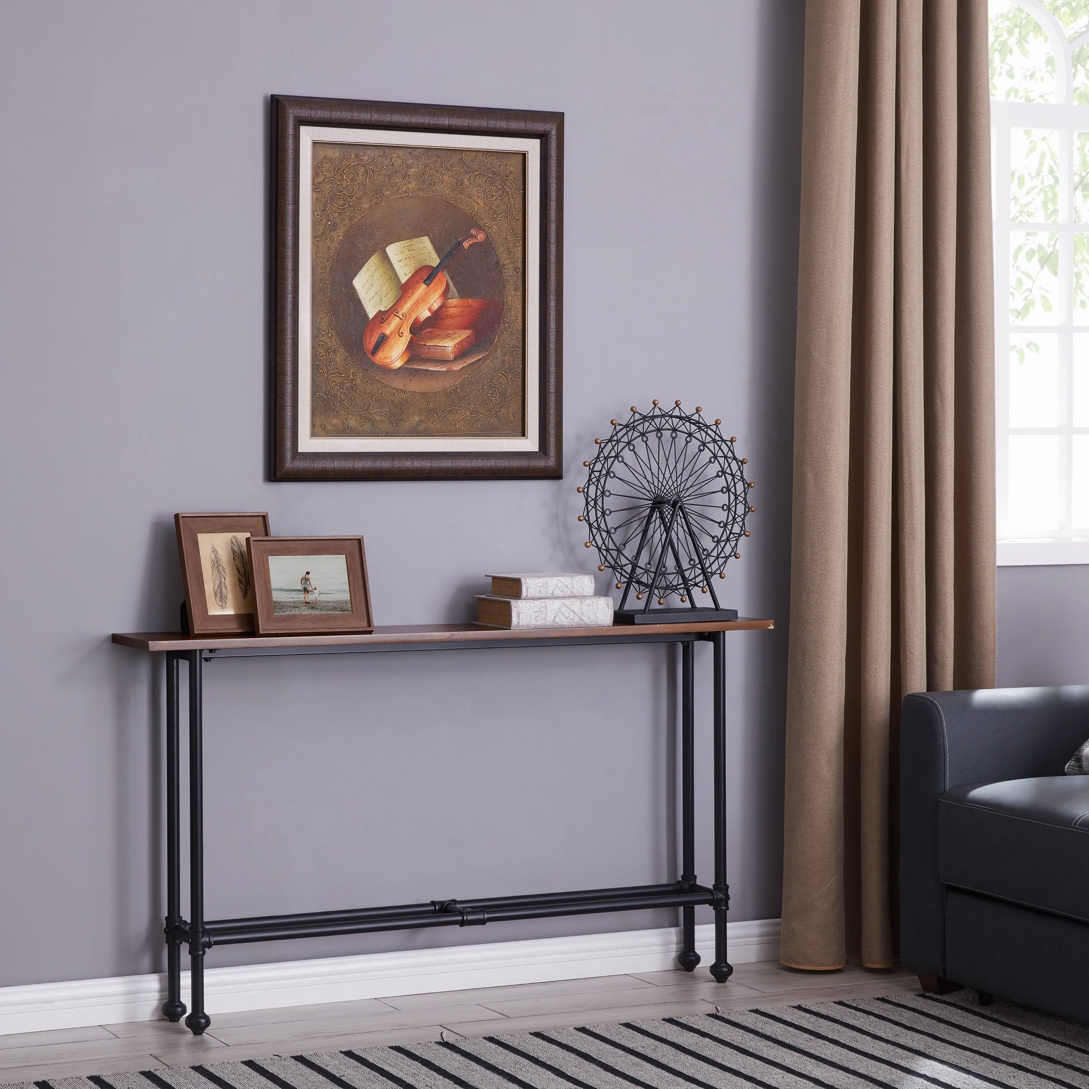 Black/Espresso Console Table M2489