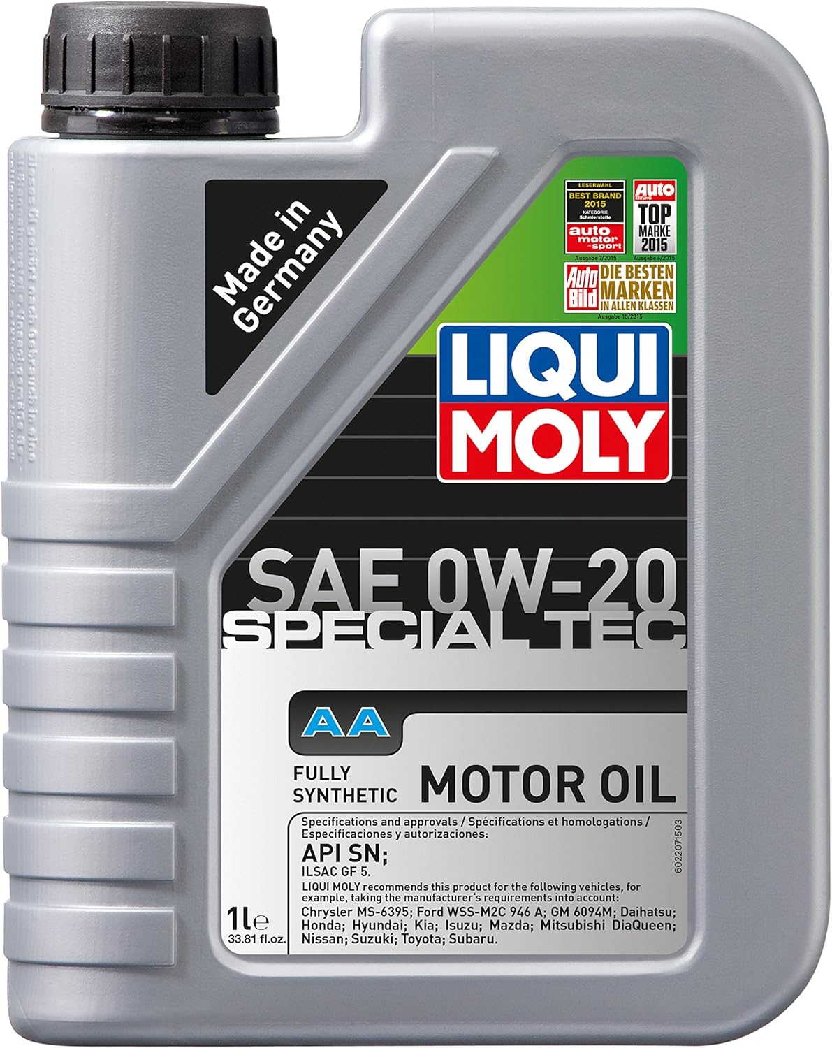 0W-20 Motor Oil, 5 L Pack of 2 Y963678