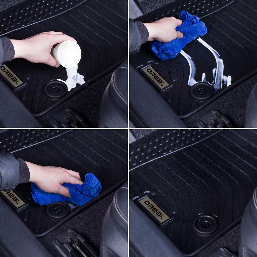 Black Front and Rear Car Mats for Hyundai Tucson 2019 2020 2021 K6684