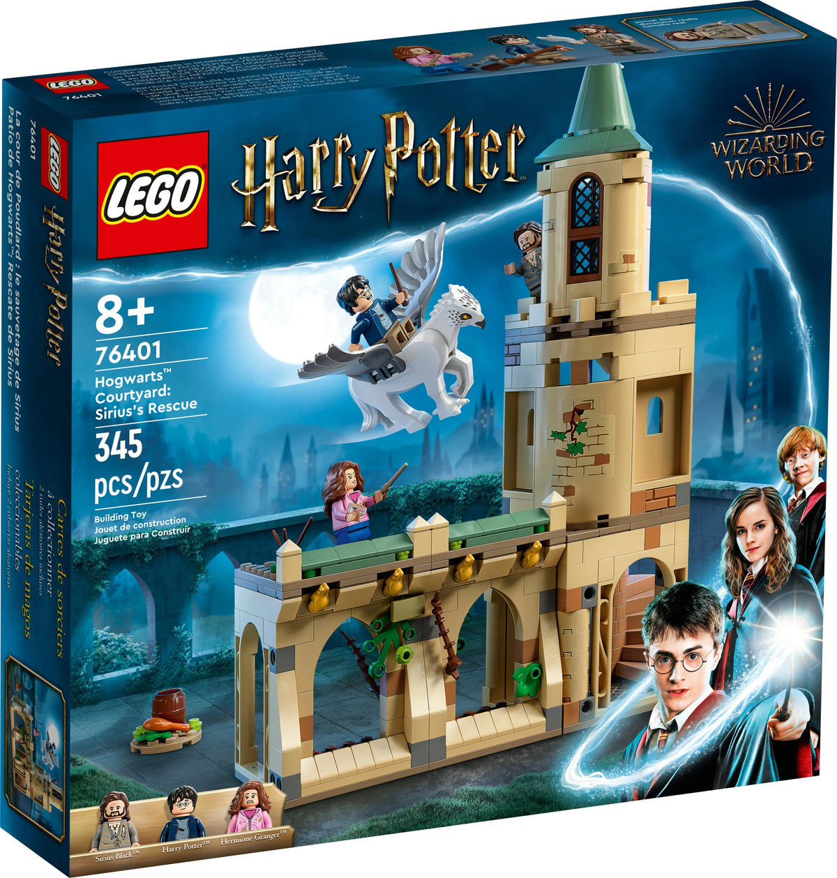LEGO Harry Potter Hogwarts Courtyard Castle Tower Toy with Buckbeak Hippogriff Figure and Prison Cell R683