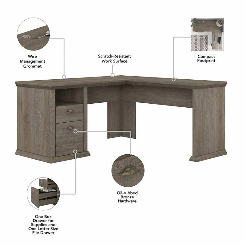 L-shaped Desk F959