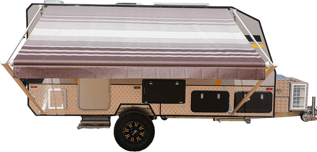 Blue Fade 13 x 8 Ft Retractable RV Trailer Awning H806767
