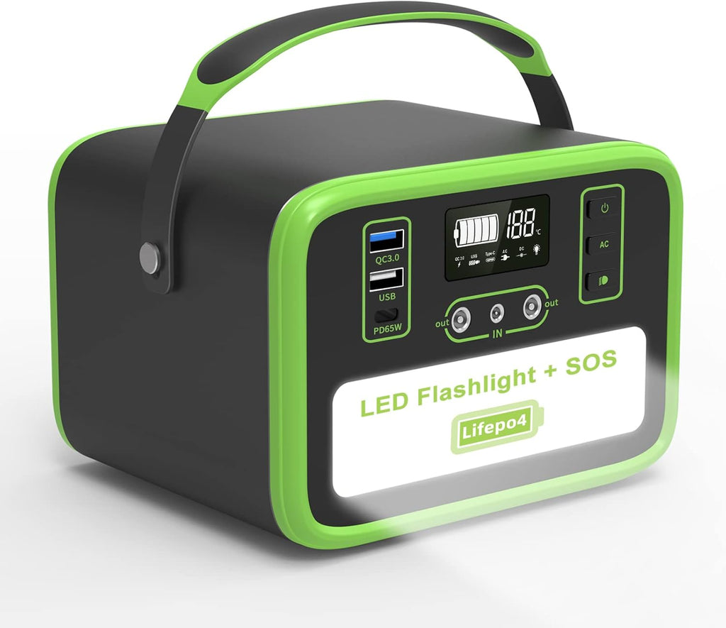 Portable Power Station 161Wh 50400mAh Solar Generator 150W Peak 300W with USB-C PD 65W U40193