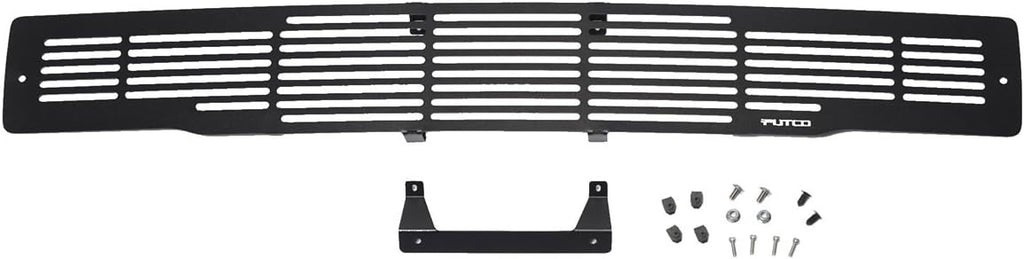 Black Stainless Steel Bar Style Bumper Grille Q8920