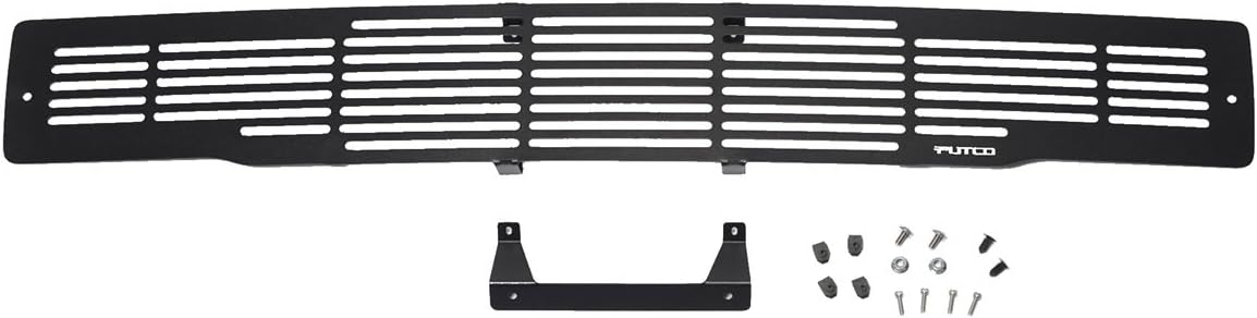 Black Stainless Steel Bar Style Bumper Grille Q8920