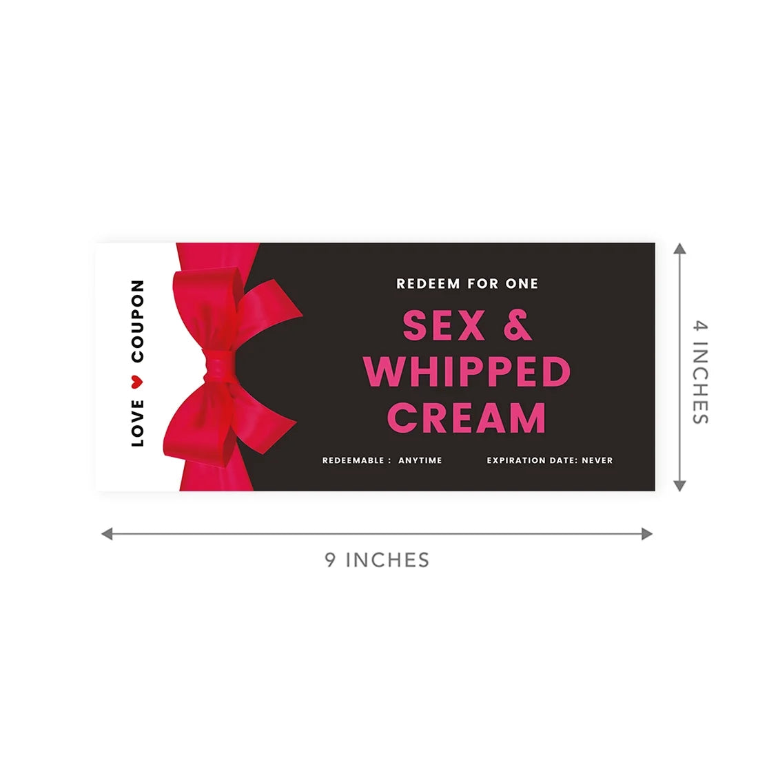 Red Bow Naughty Sexy Love Coupons, 16-Pk R80481