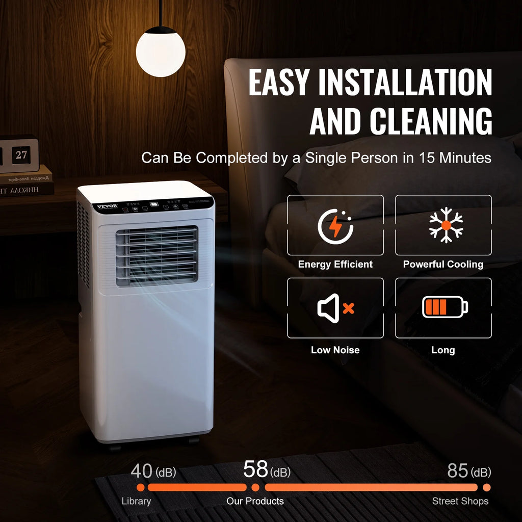 8,000 BTU Portable Air Conditioner Dehumidifier Fan Q402
