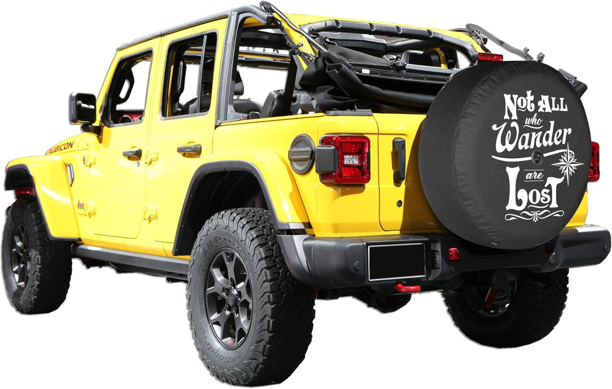 33 Soft Tire Cover for Jeep Wrangler JL with Back-up Camera T8713