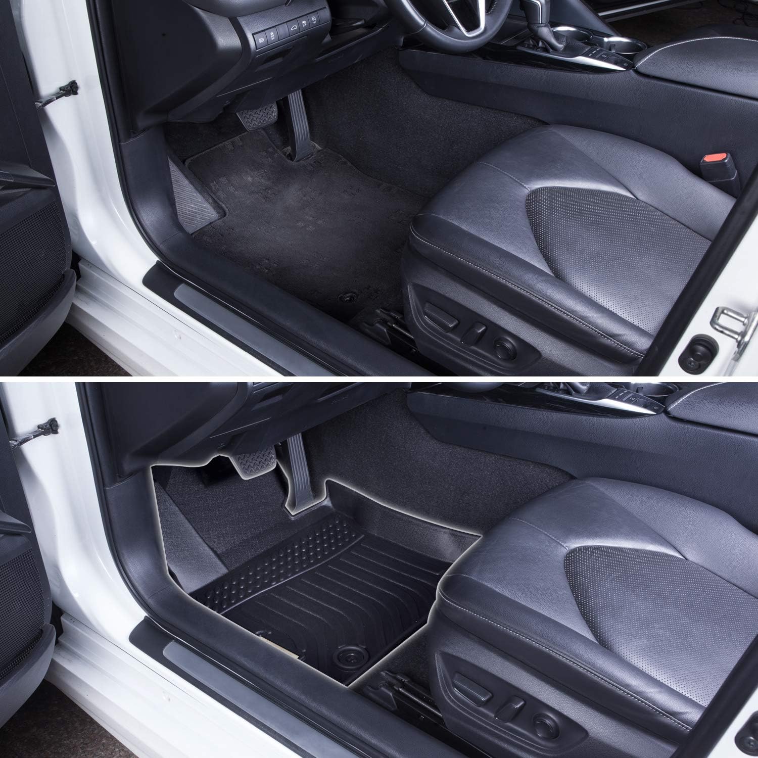 Black Front and Rear Car Mats for Hyundai Tucson 2019 2020 2021 K6684
