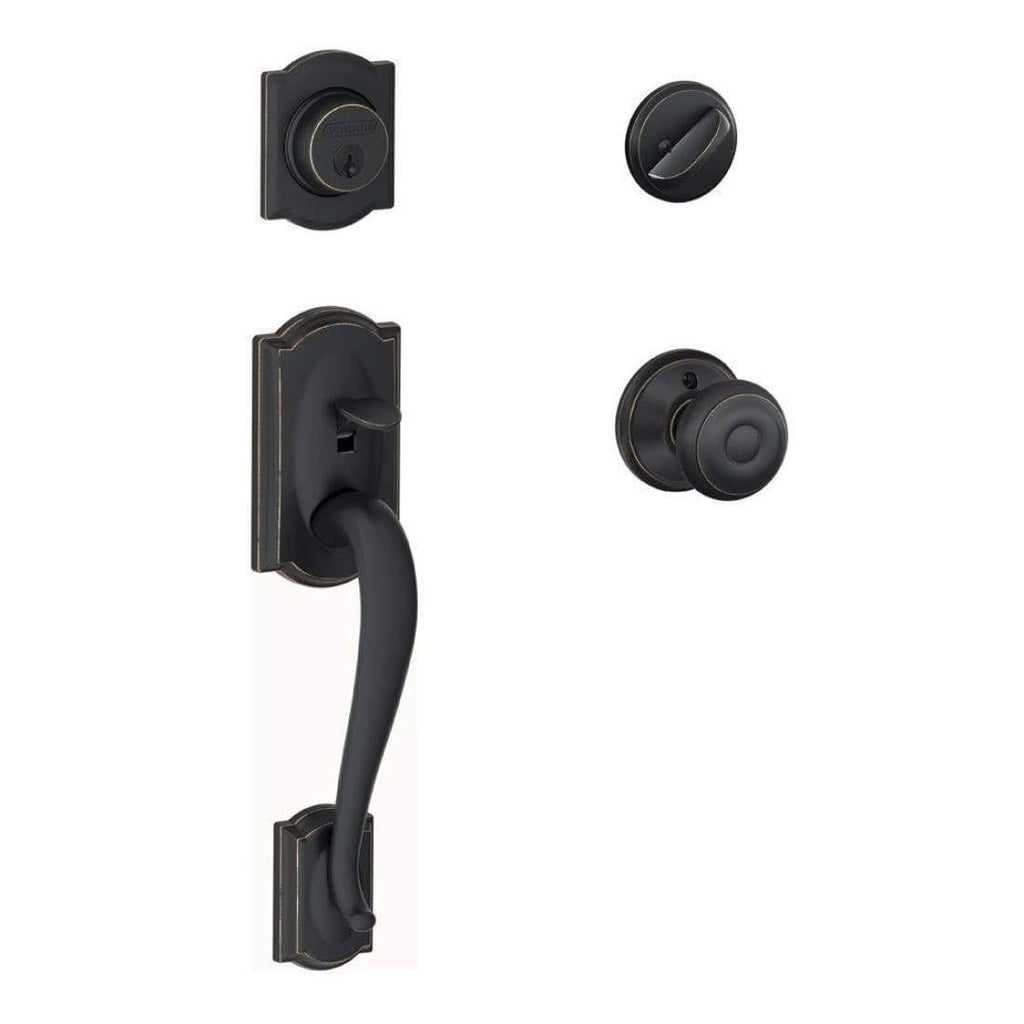 Aged Bronze Single Cylinder Handleset G9509