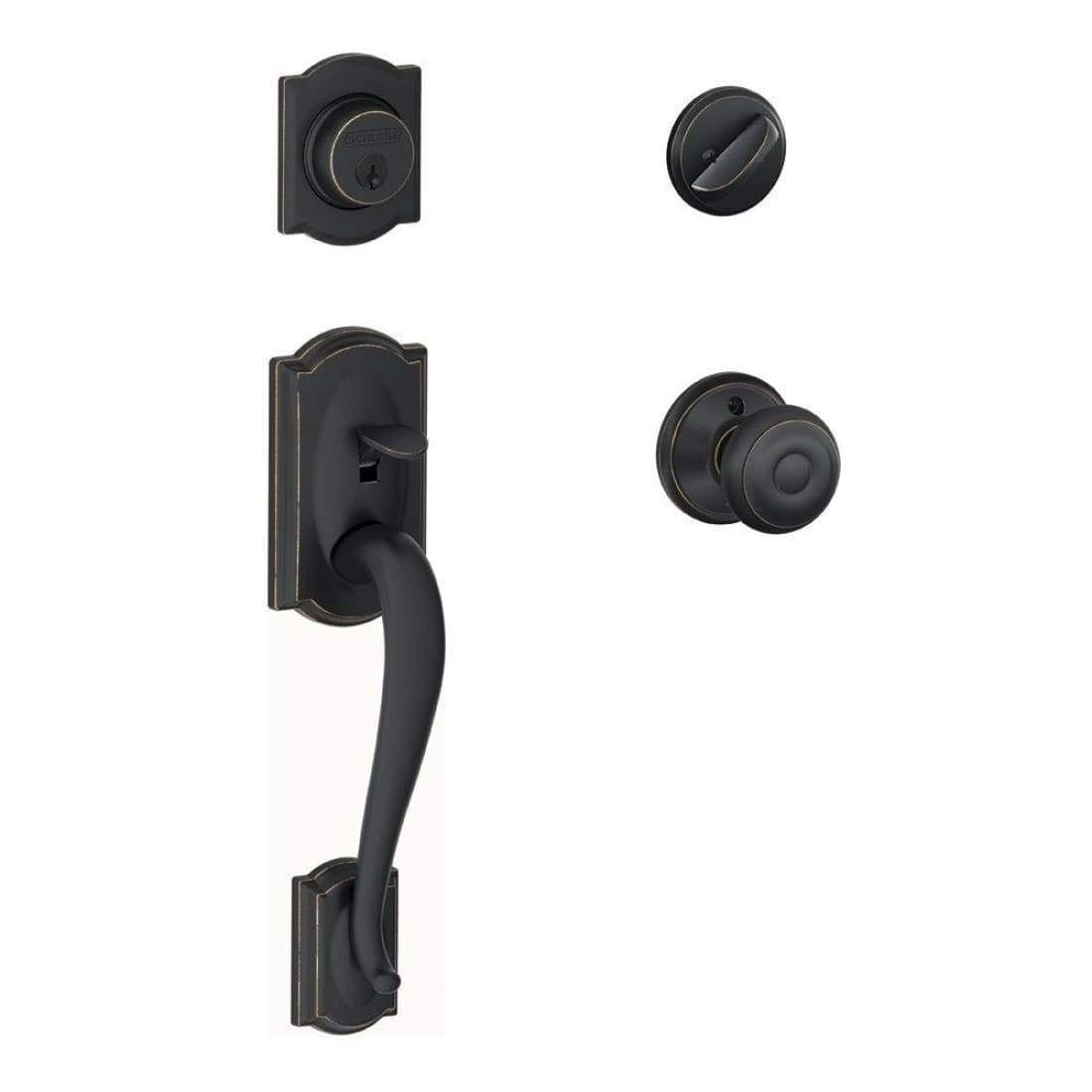 Aged Bronze Single Cylinder Handleset G9509