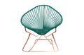 Turquoise Copper Rocker Chair O97497